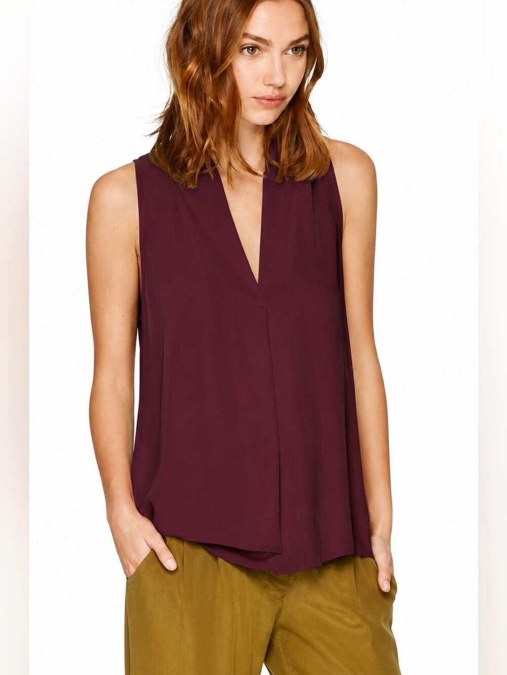 ❤ NWOT! ARITZIA WILFRED SILK BLEND NUIT TOP, XS